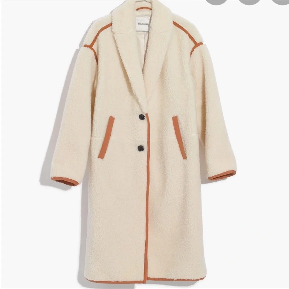 SALE ❤️❤️❤️ Madewell Sherpa Topcoat - Picture 3 of 10
